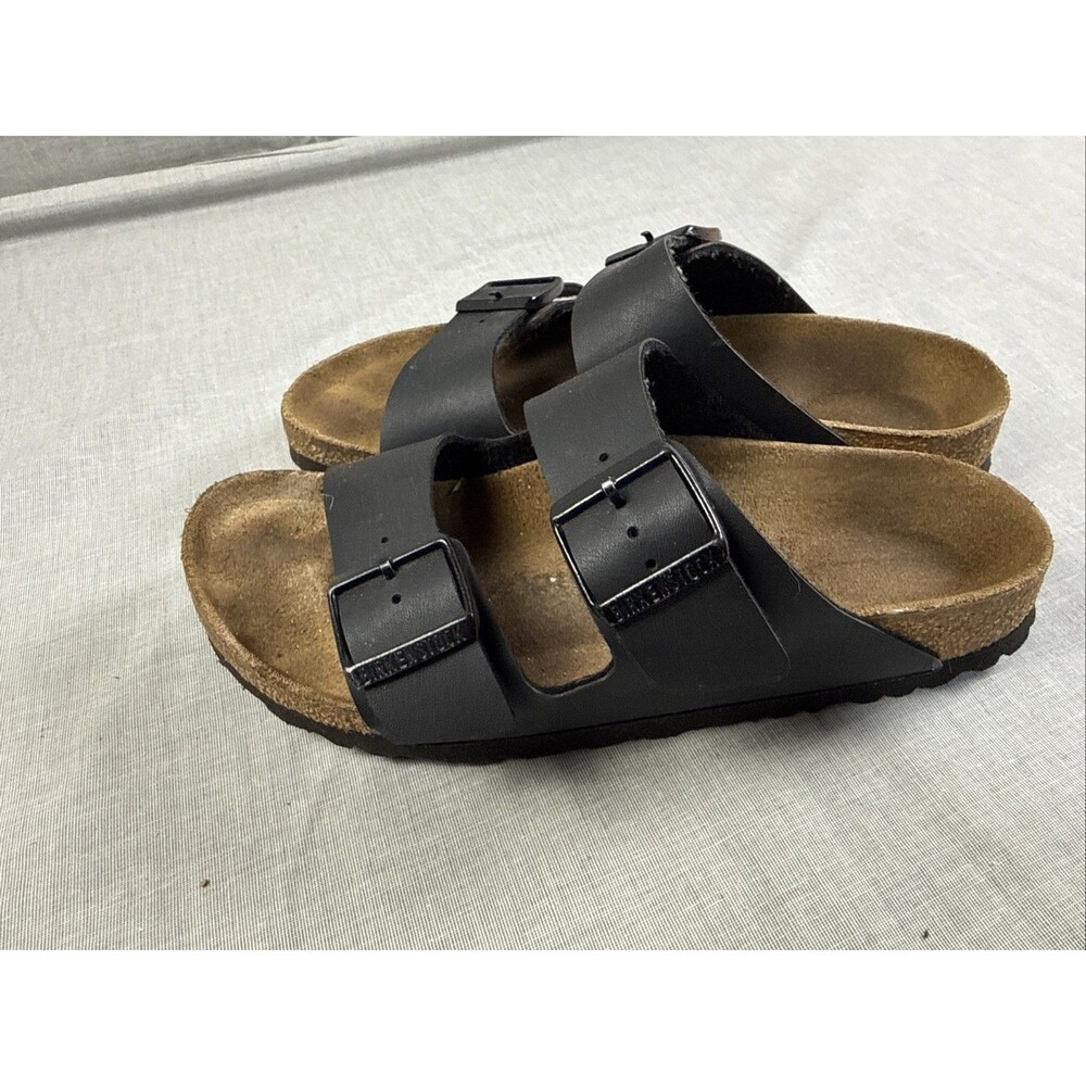 Birkenstock Arizona Black Sandal Slide EU 38 US Women 7 7.5 Regular Birko-Flor
